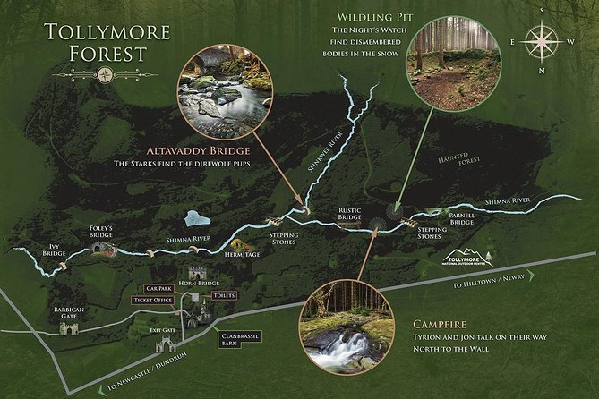 Game of Thrones - Tollymore Forest Trek - Walking into Tollymore Forest Park